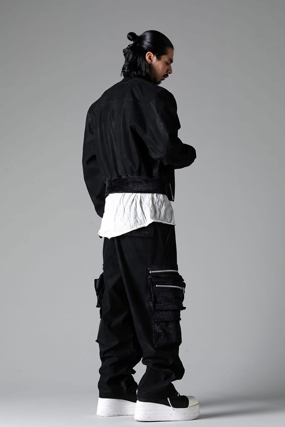 CARGO WIDE PANTS / ブラック