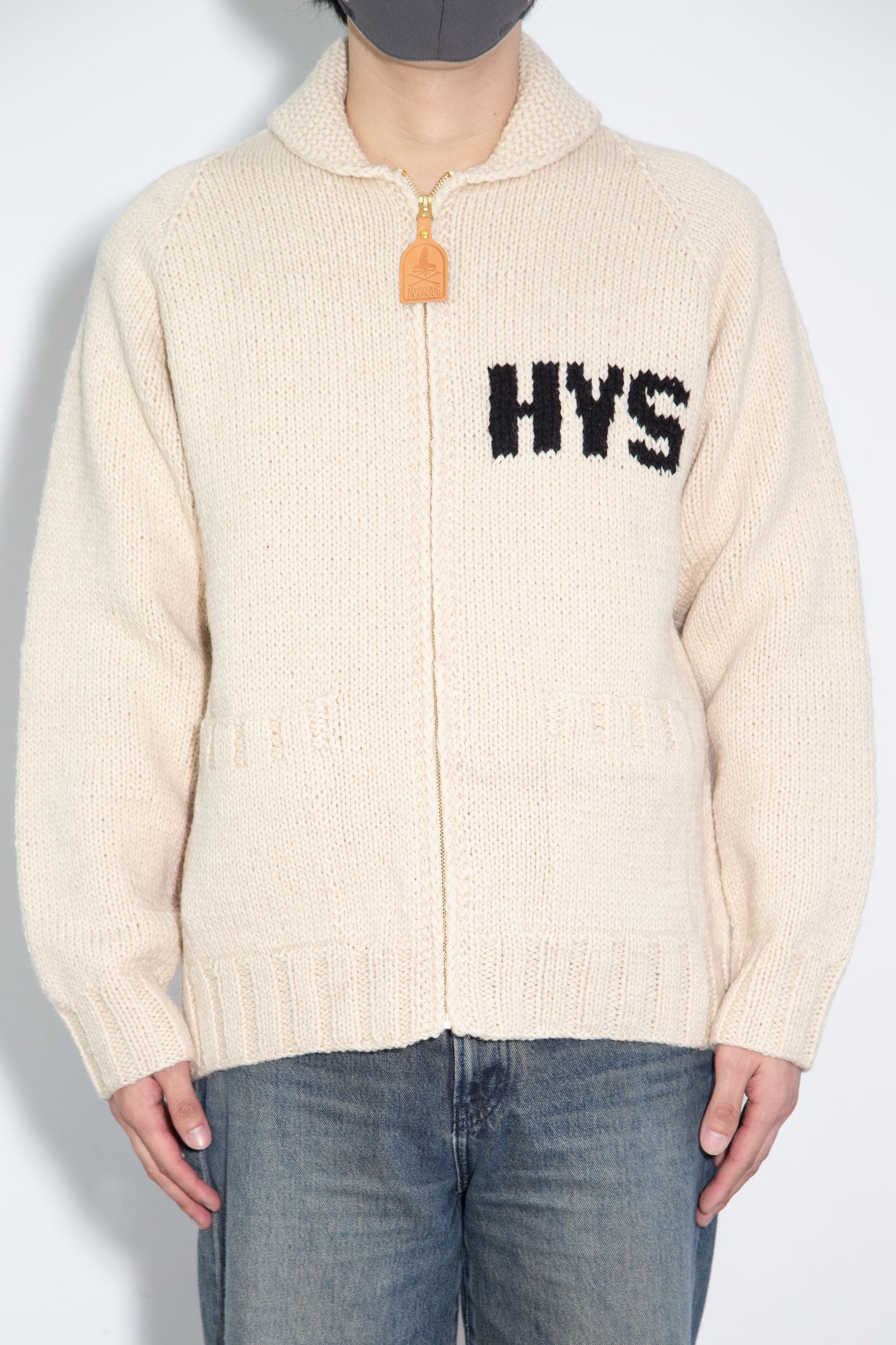 VIXEN GIRL編込 カウチン / ホワイト