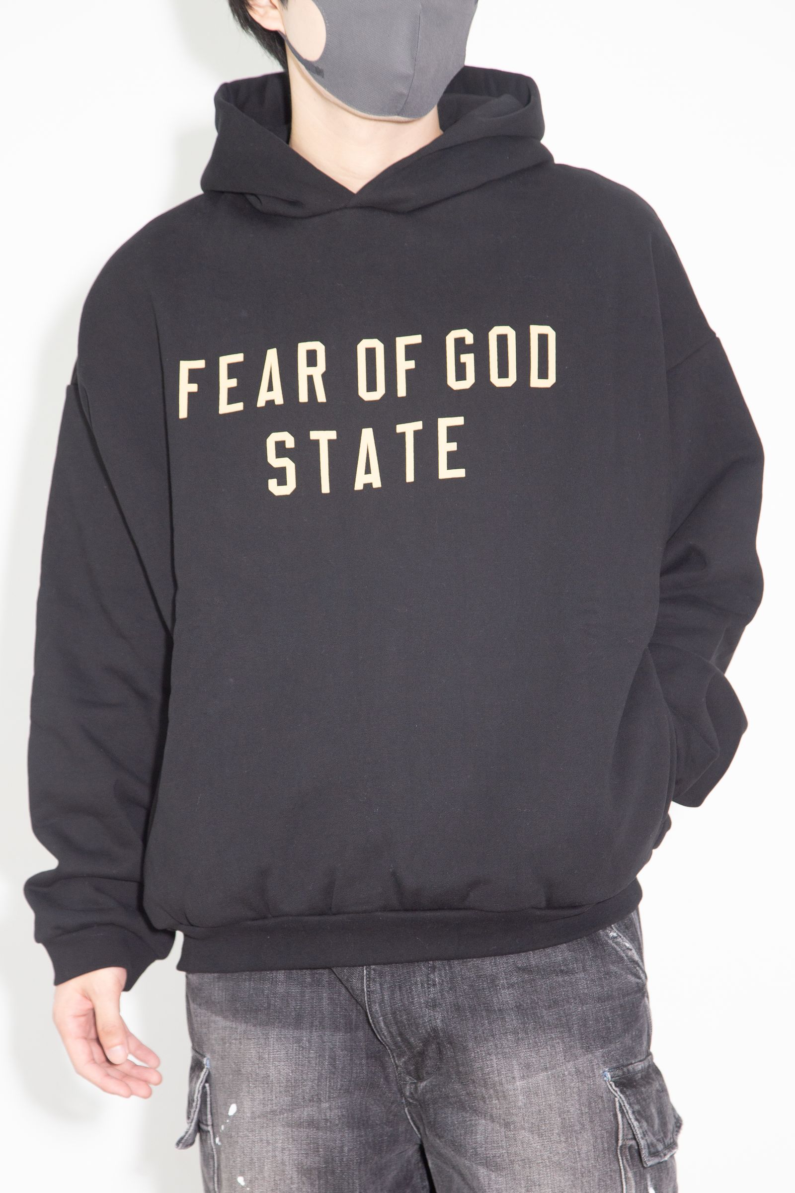 24FW STATE LOGO SWEAT HOODIE / ブラック