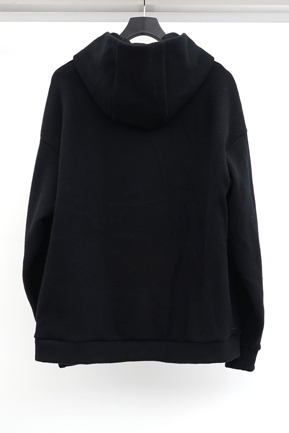 cotton/wool jersey hoodie