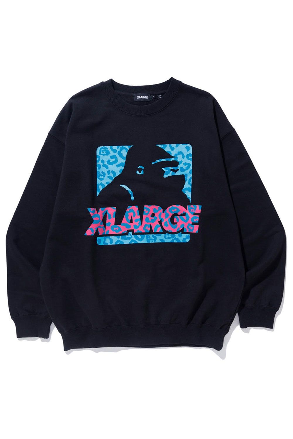 XLARGE - 【人気リピート商品】LEOPARD OG CREWNECK SWEAT / ブラック