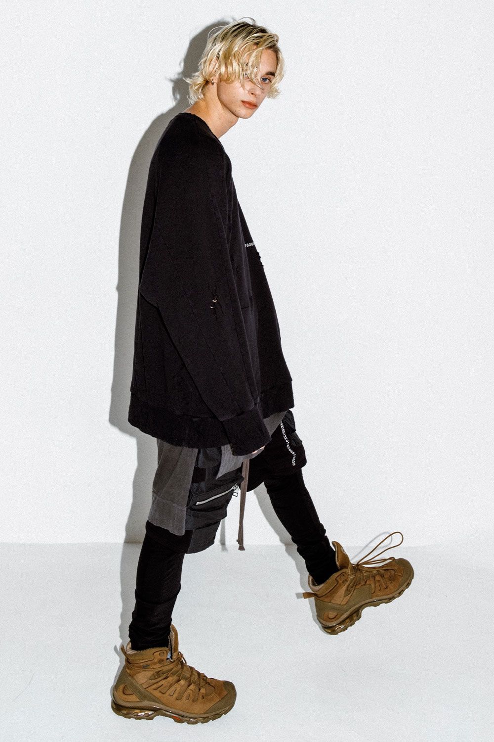 Cargo Sarouel Bomber Heat Shorts / ブラック