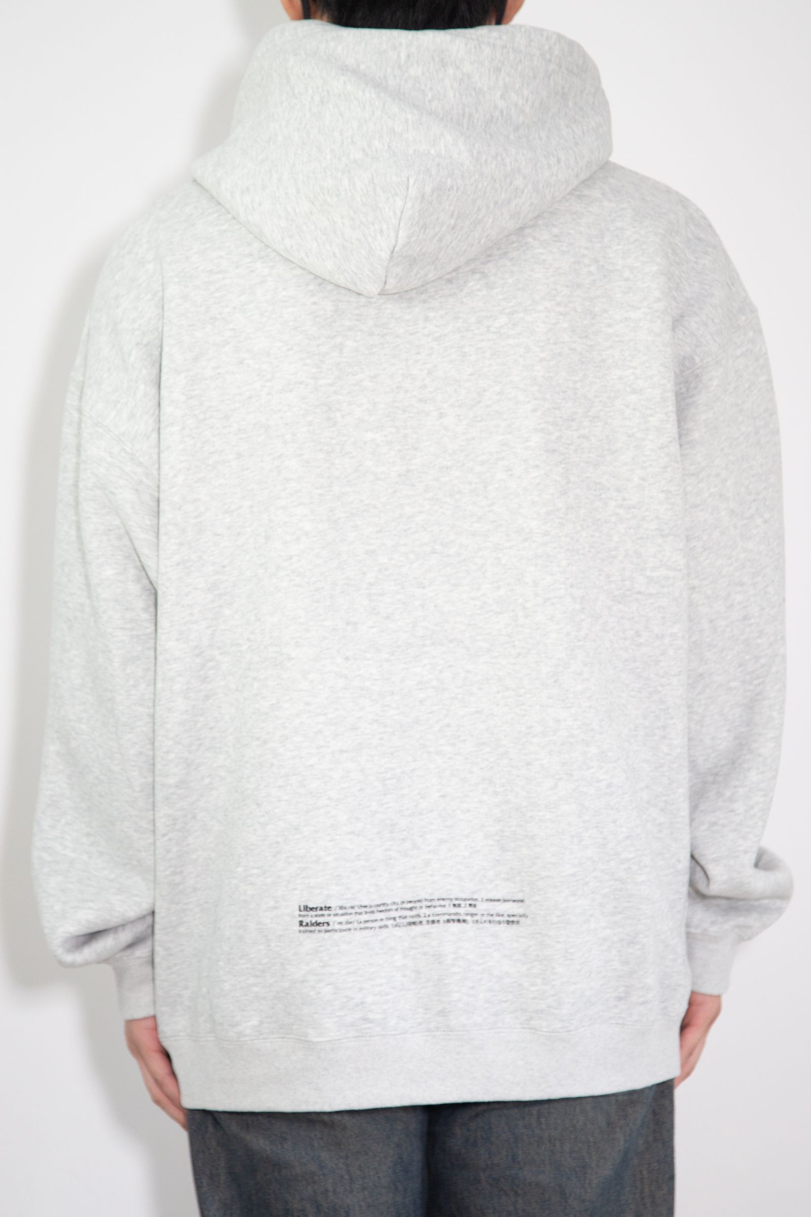 [ラスト1点 サイズXL] LR EMBROIDERY HOODIE / グレー