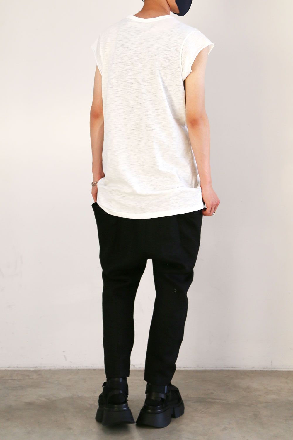 RIPVANWINKLE - HEAVY LINEN JODHPUR / ブラック | Tempt