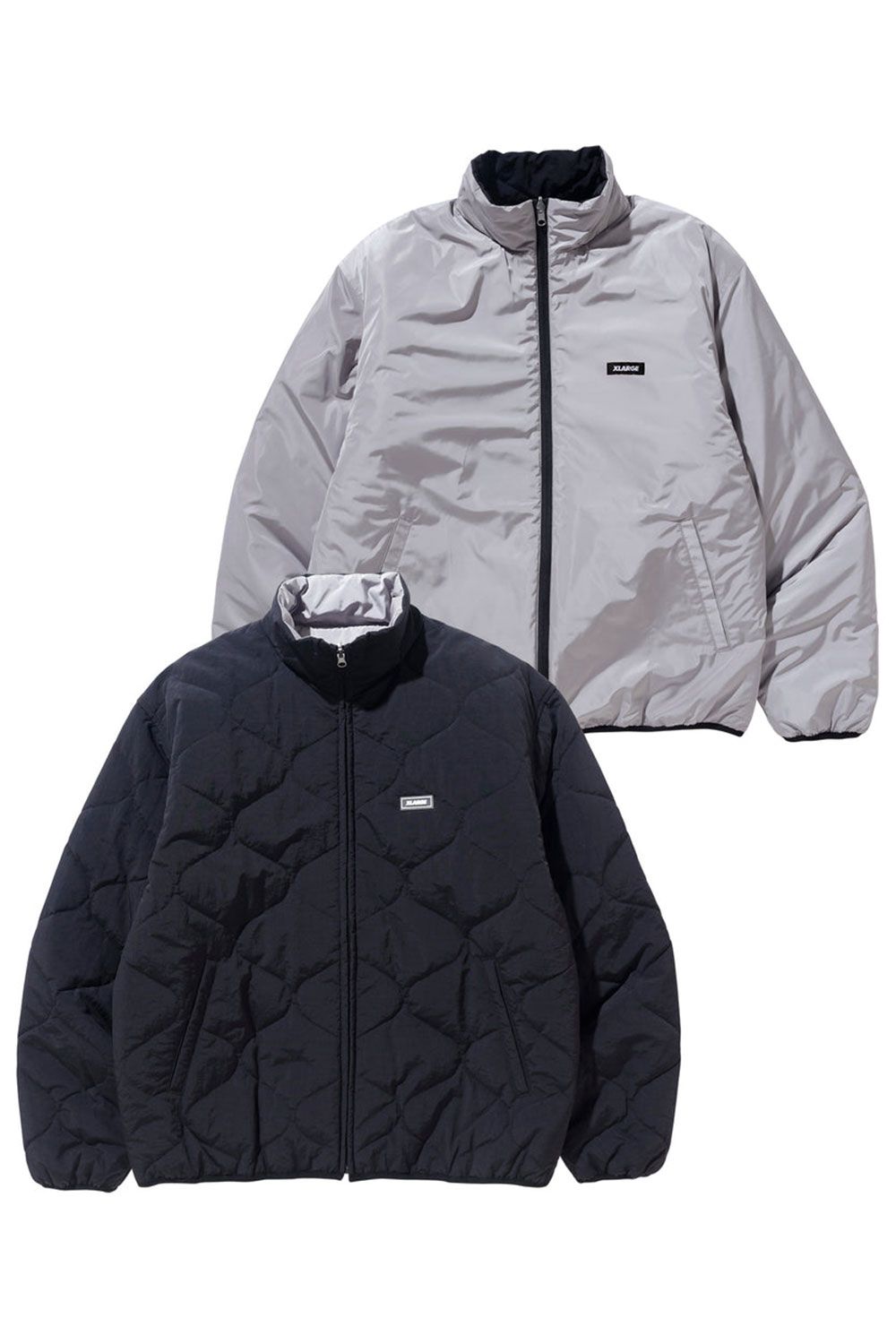 XLARGE - REVERSIBLE QUILTED JACKET / ネイビー | Tempt
