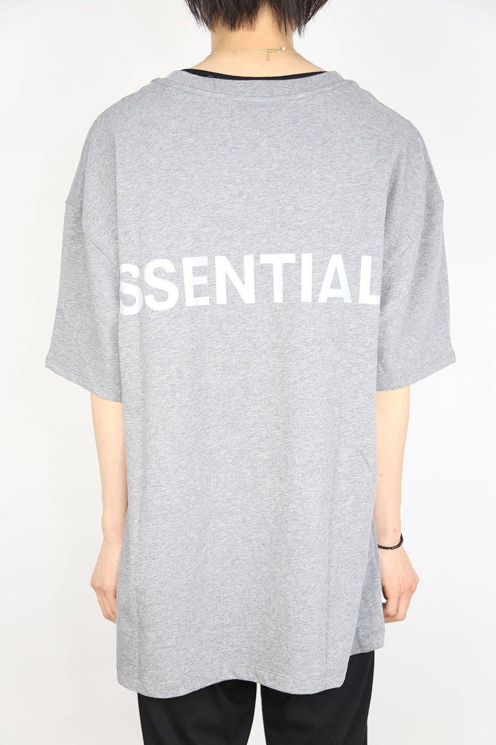 REFLECTOR LOGO S/S TEE / スノーグレー