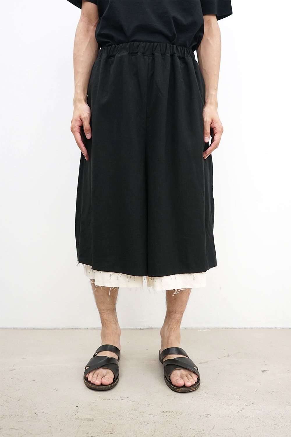 Layered Easy Half Pants
