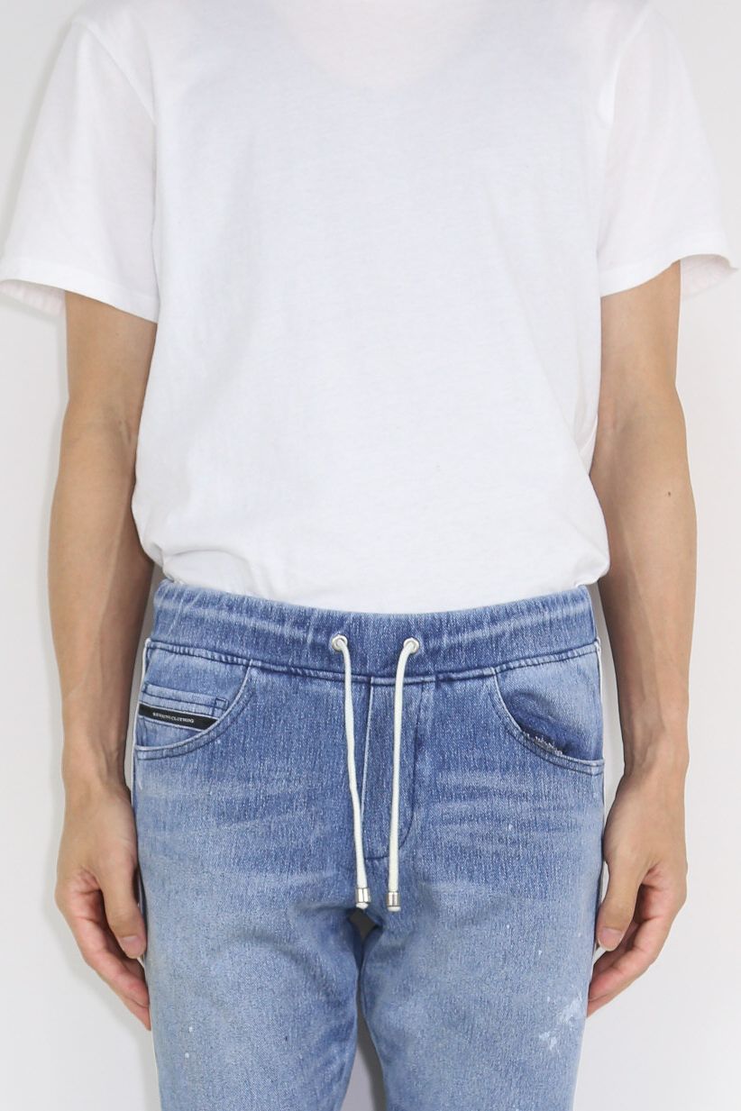 【人気継続商品】EX denim jersey BLINDLINE PT / ライトインディゴ
