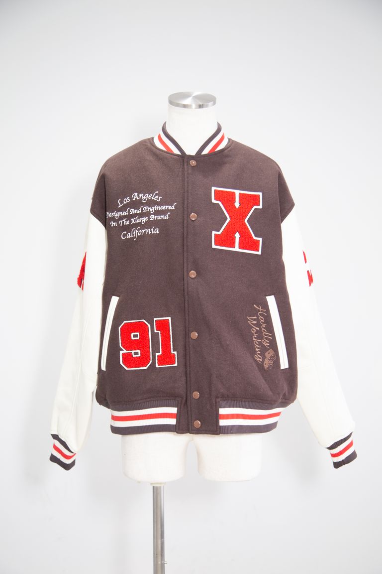 XLARGE スタジャン VARSITY JACKET キルティング ワッペン - スタジャン 