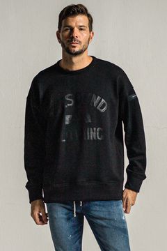 college  velours fleece drop trainer / ブラック