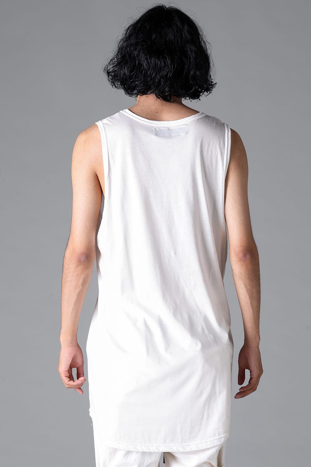 ロングタンクトップ / LONG TANK TOP / ブラック / ag-6083-3