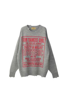 ［ラスト1点］DIZZY&MILKY クラッシュセーター / グレー