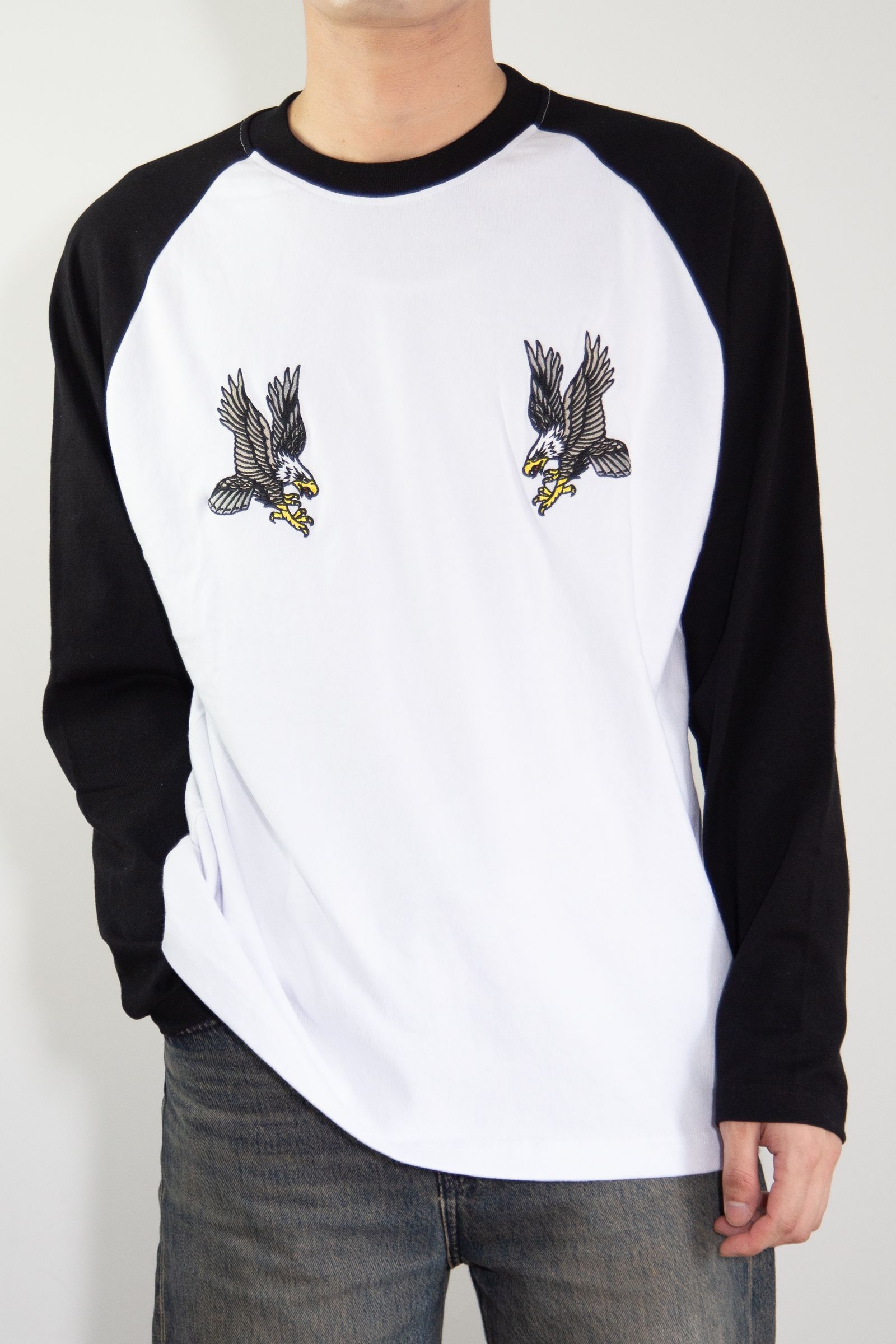 EAGLE RAGLAN L/S TEE / ブラック