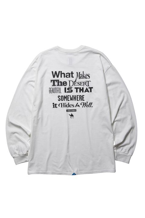 MULTI FONT L/S TEE / ホワイト