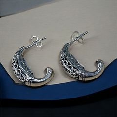 Garden Shadows Half Hoop Earrings / GA026
