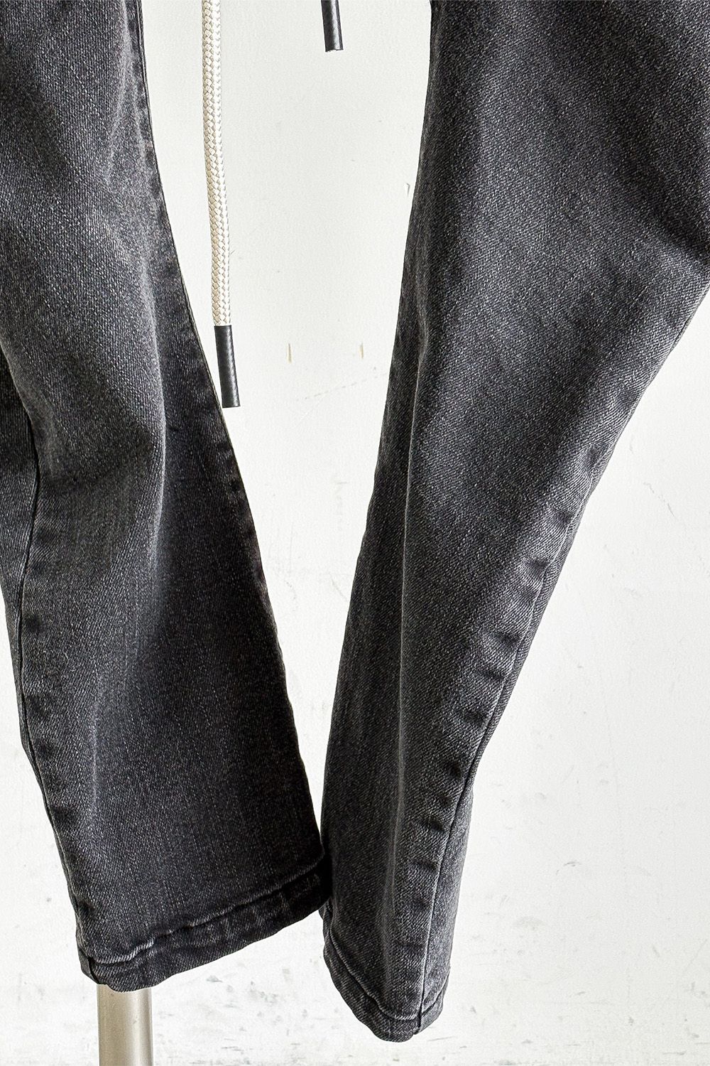 サルエルカーゴスキニーデニム / Indigo Denim Cargo Sarouel Skinny / ダメージブラック / ag-6036-2