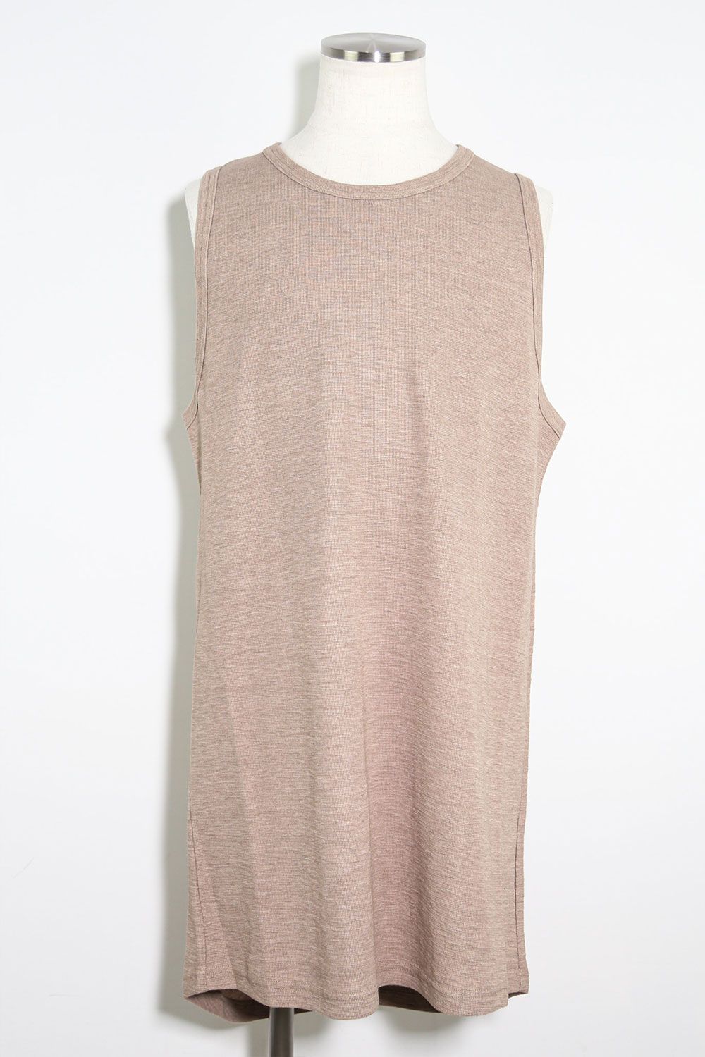 サーフニットロングタンクトップ / Surf Knit Long Tank Top / ベージュ / ag-6083-4