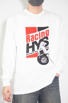 RACING HYS Tシャツ / ホワイト