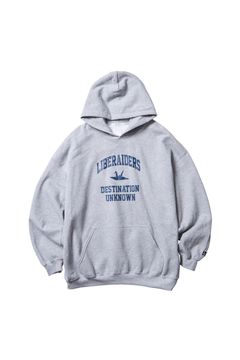 COLLEGE LOGO HOODIE / グレー