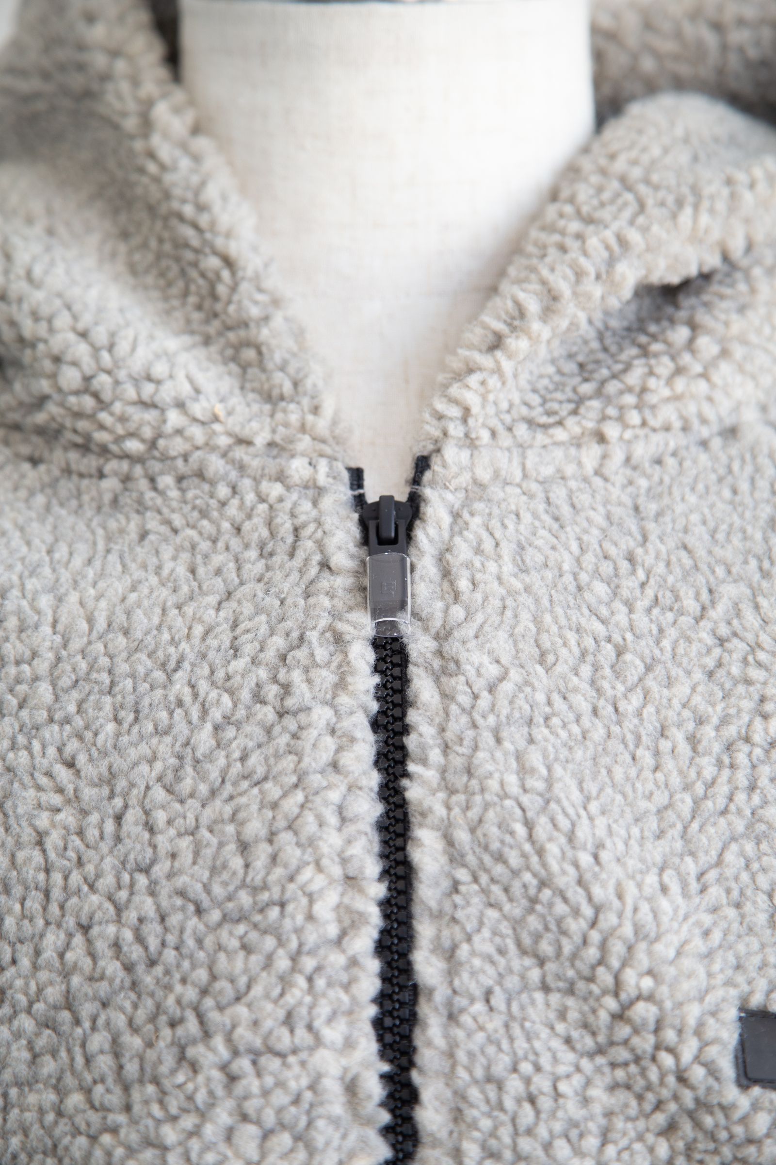 22FW FLEECE HALF ZIP HOODIE JACKET / ダークオートミール