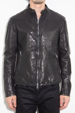 ITALY SHOULDER “GARMENT-DYED” SINGLE RIDERS / ブラック