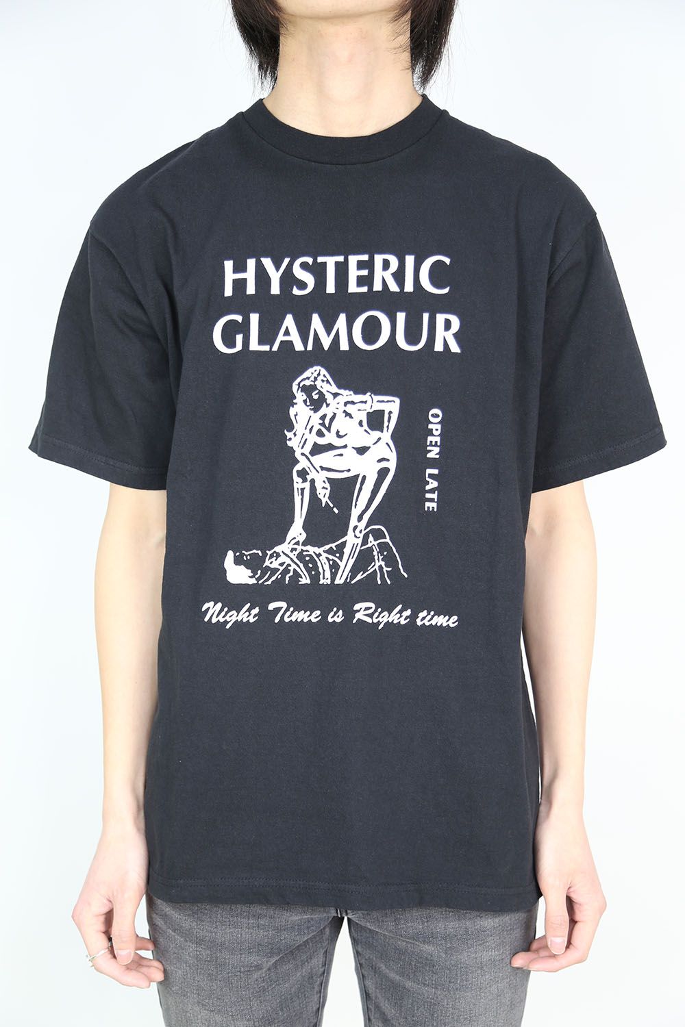HYSTERIC GLAMOUR - RIGHT TIME Tシャツ / ブラック | Tempt