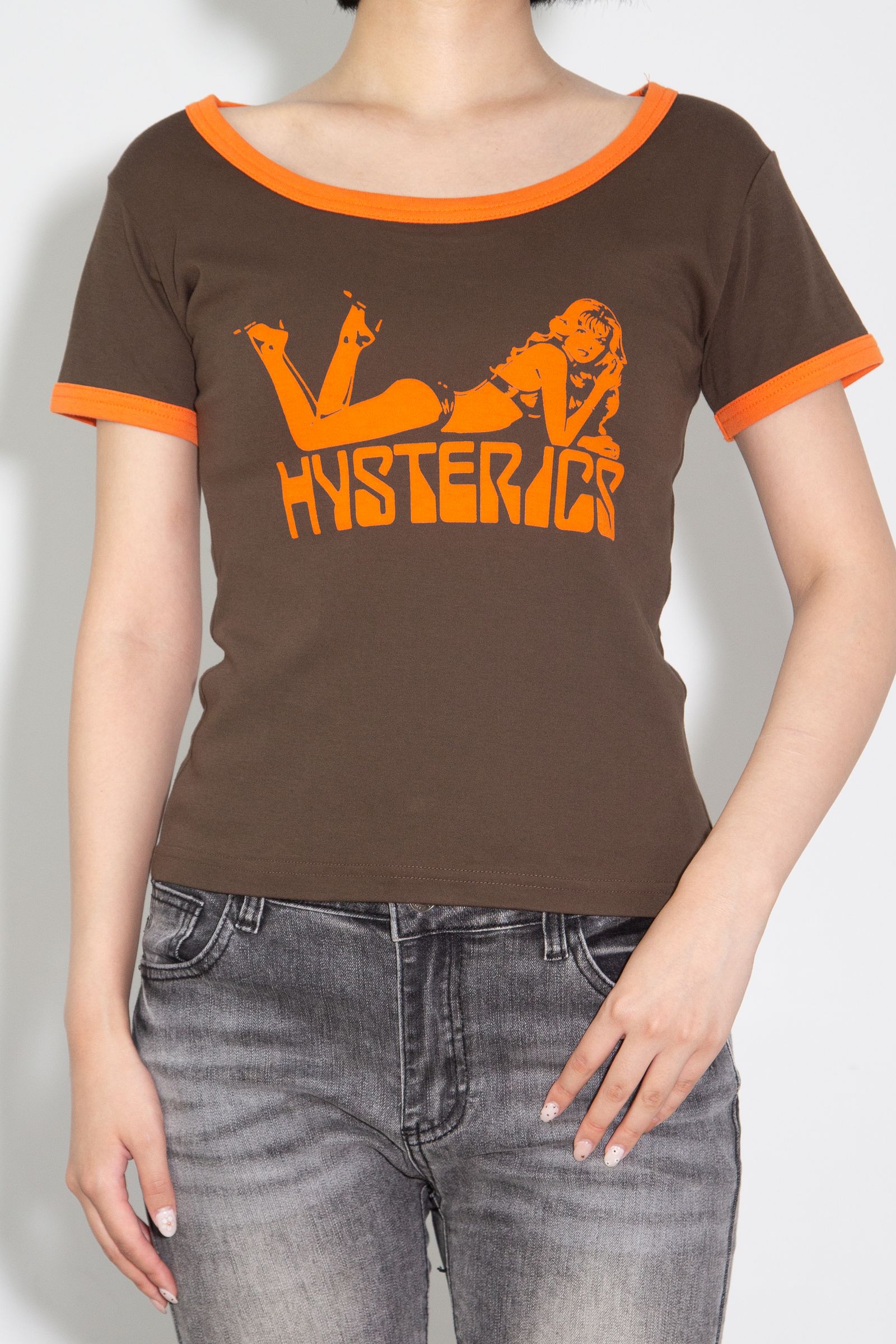 WOMAN SCORPION チビTシャツ / ブラウン