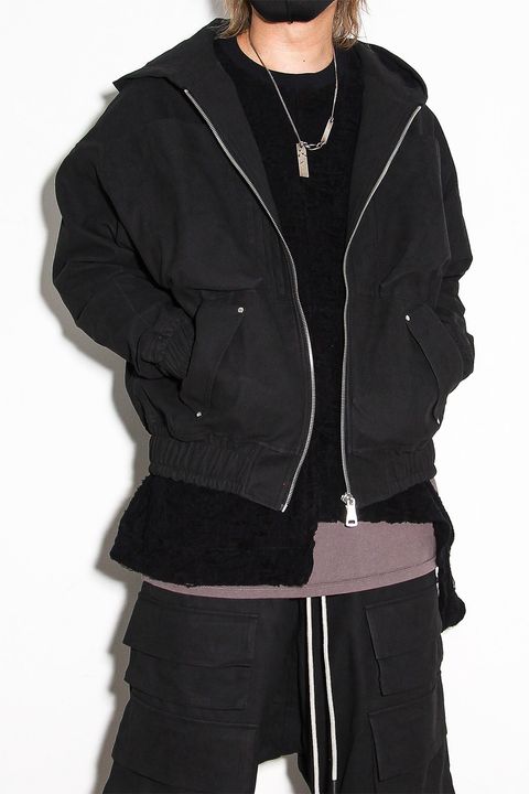 フーディーブルゾン / HOODED BLOUSON / ブラック / ag-12011