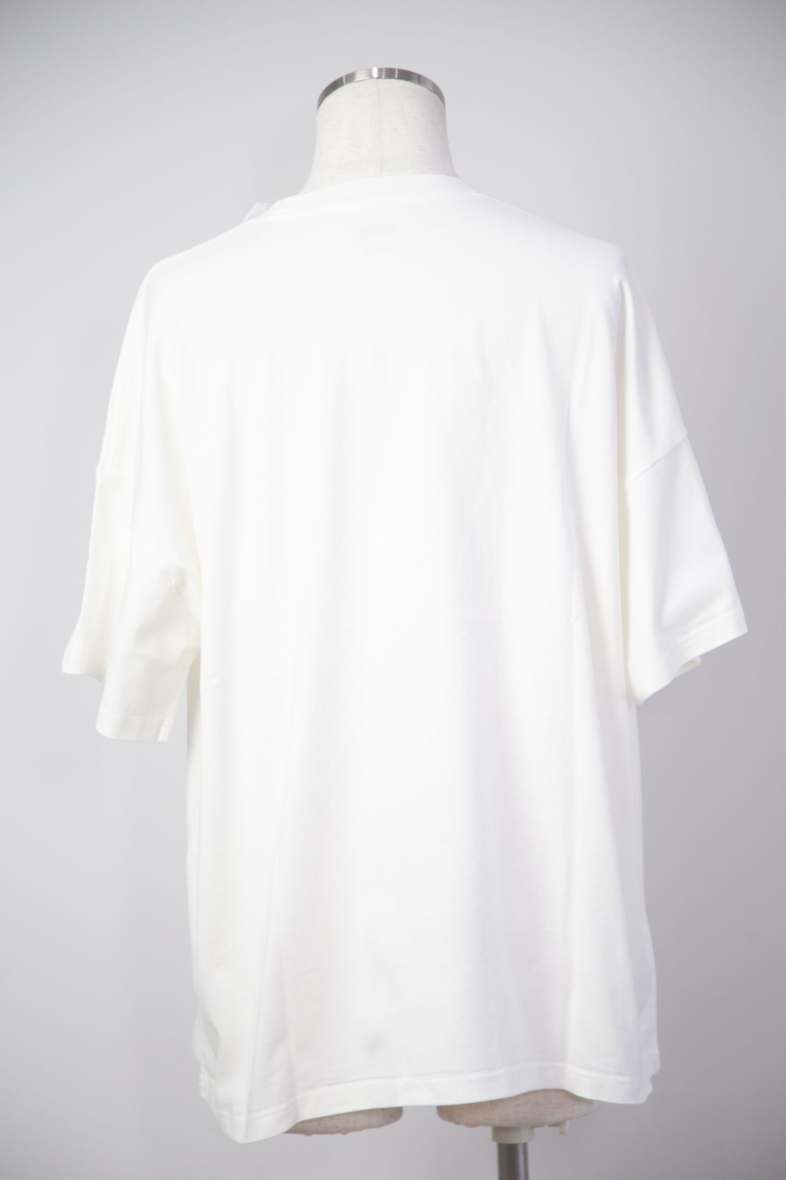 RHINESTONE STARDUST LOGO S/S TEE DRESS / ホワイト