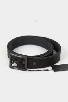JP SHOULDER GARMENT-DYED BUCKLE BELT【30mm】 / ブラック