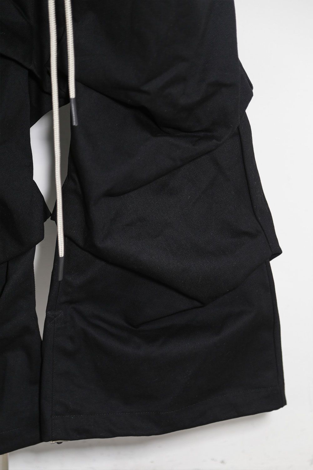 デニムタックワイドパンツ / Denim Tuck Wide Pants / ブラック