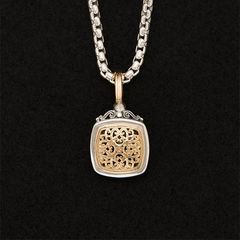 Mediterranean Small Square Pendant / GP042