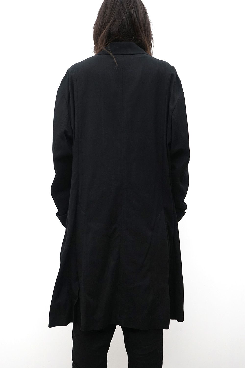 Double-Cuff Sten Collar Long Coat