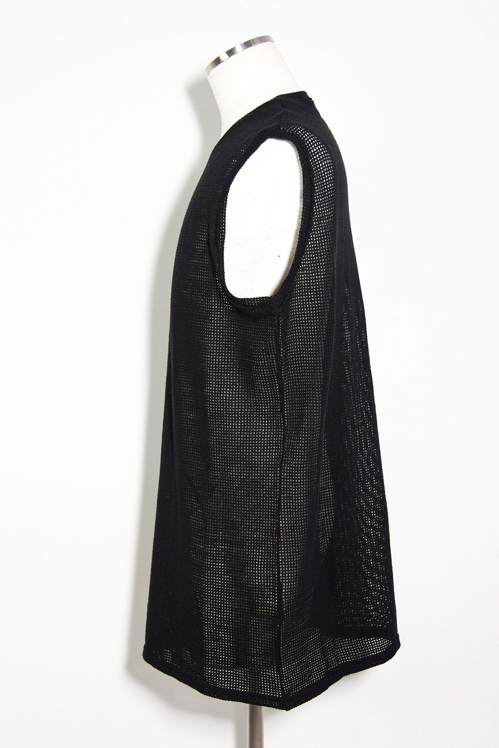 [ラスト1点 サイズ1] メッシュニットタンクトップ / Mesh Knit Tank Top / ブラック / ag-11100