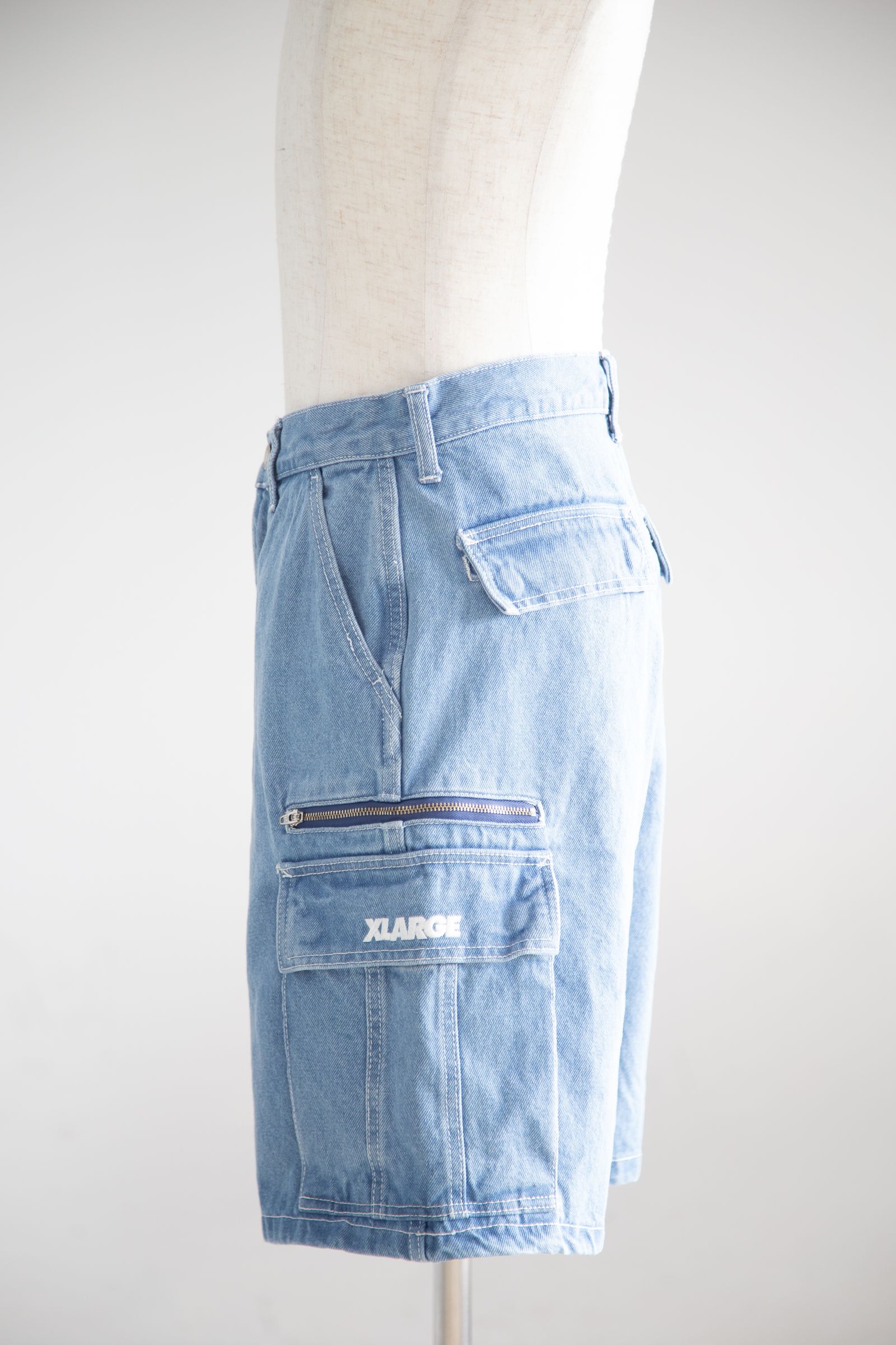 XLARGE - DENIM CARGO SHORT PANTS / ブラック | Tempt