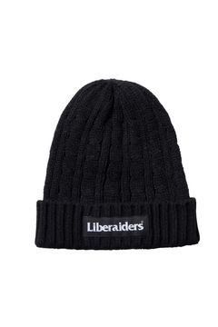 CABLE KNIT CAP / ブラック