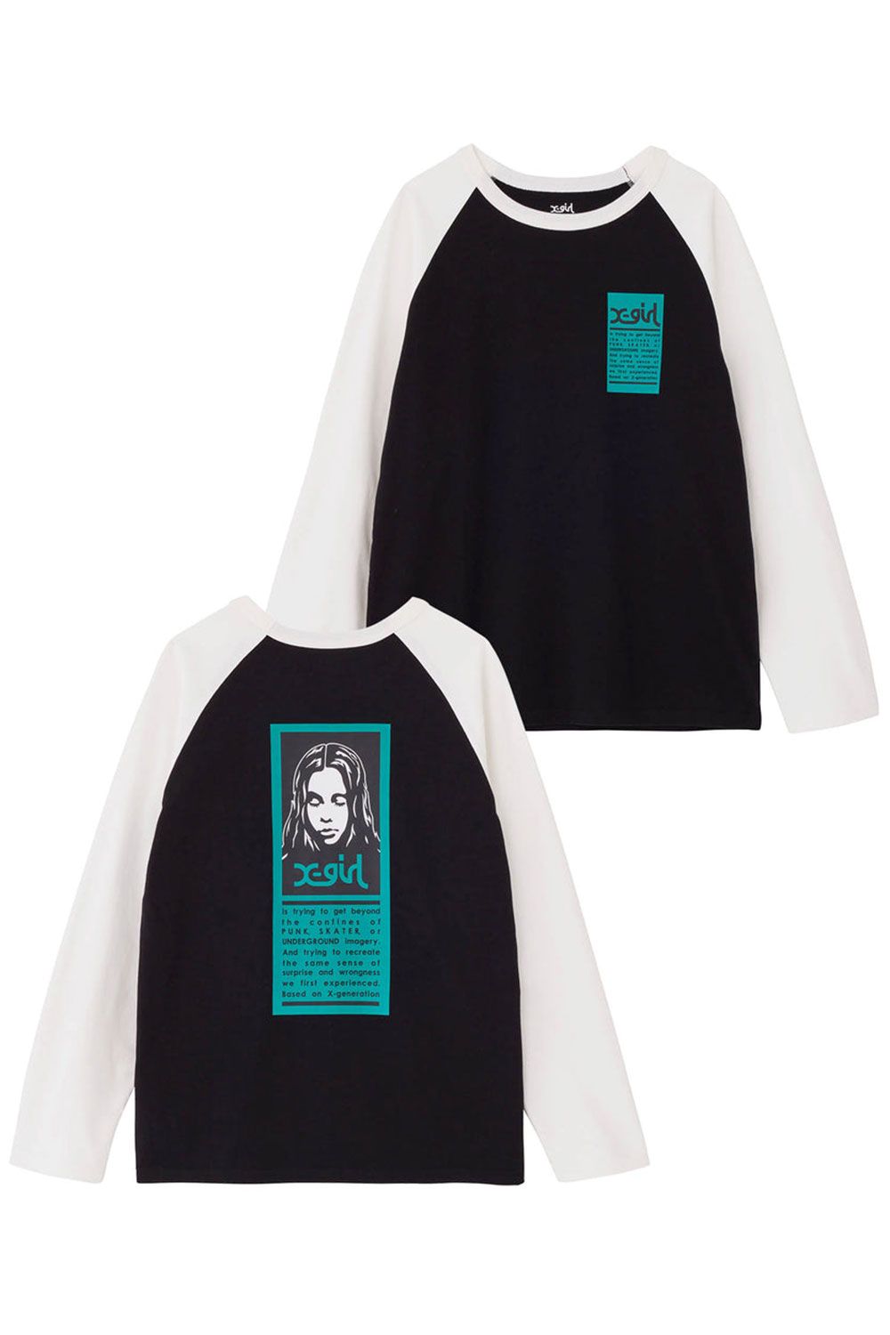 X-girl - WORDS FACE B/B TEE / ホワイト | Tempt