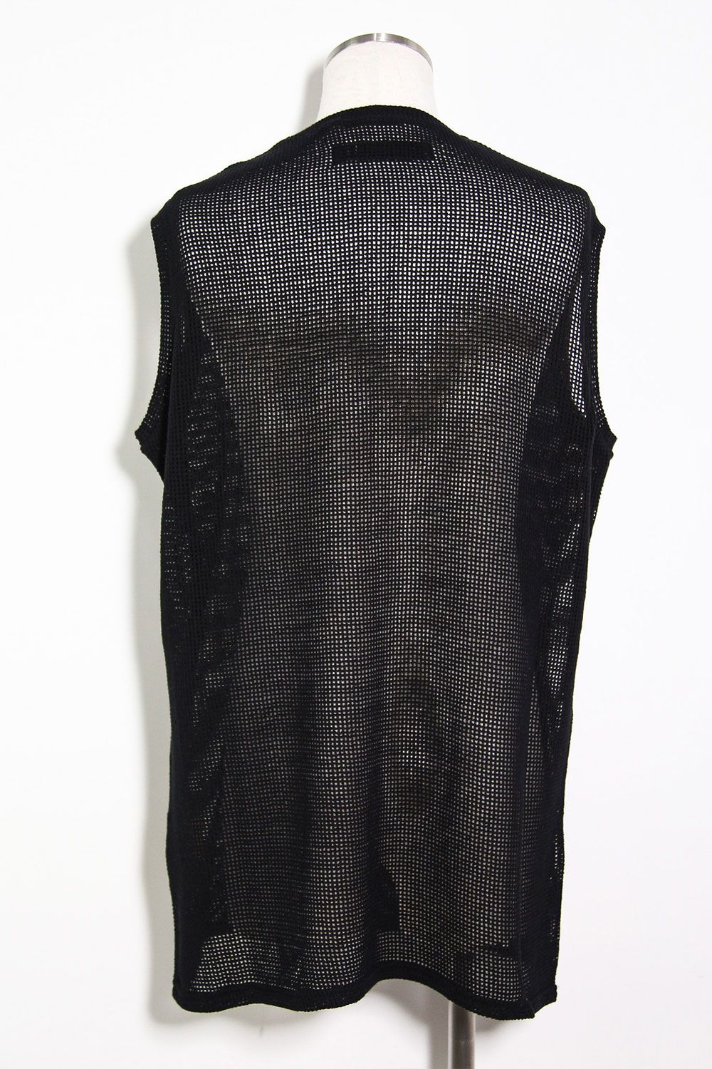 [ラスト1点 サイズ1] メッシュニットタンクトップ / Mesh Knit Tank Top / ブラック / ag-11100