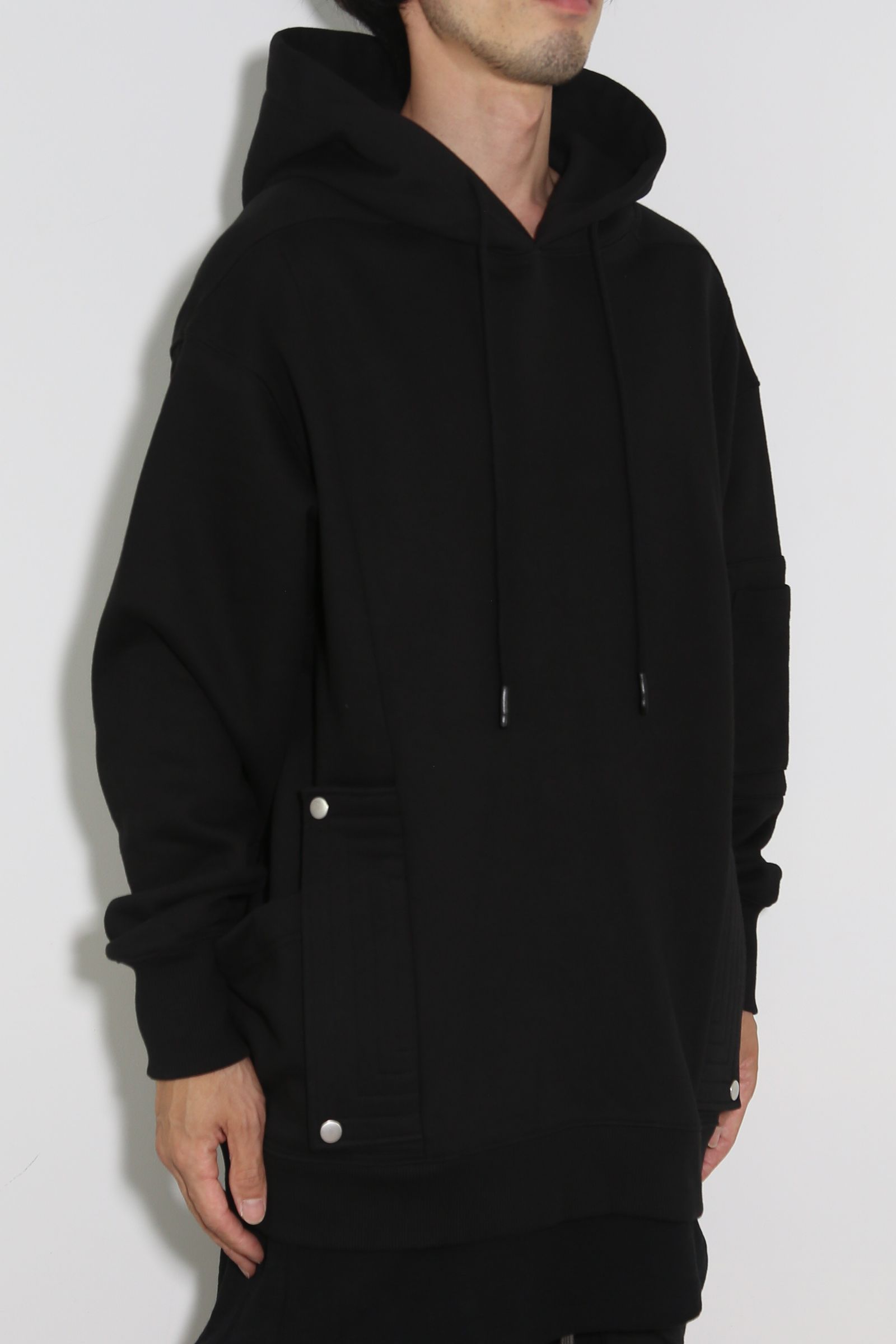 Sweat Millitary Hoodie / ブラック