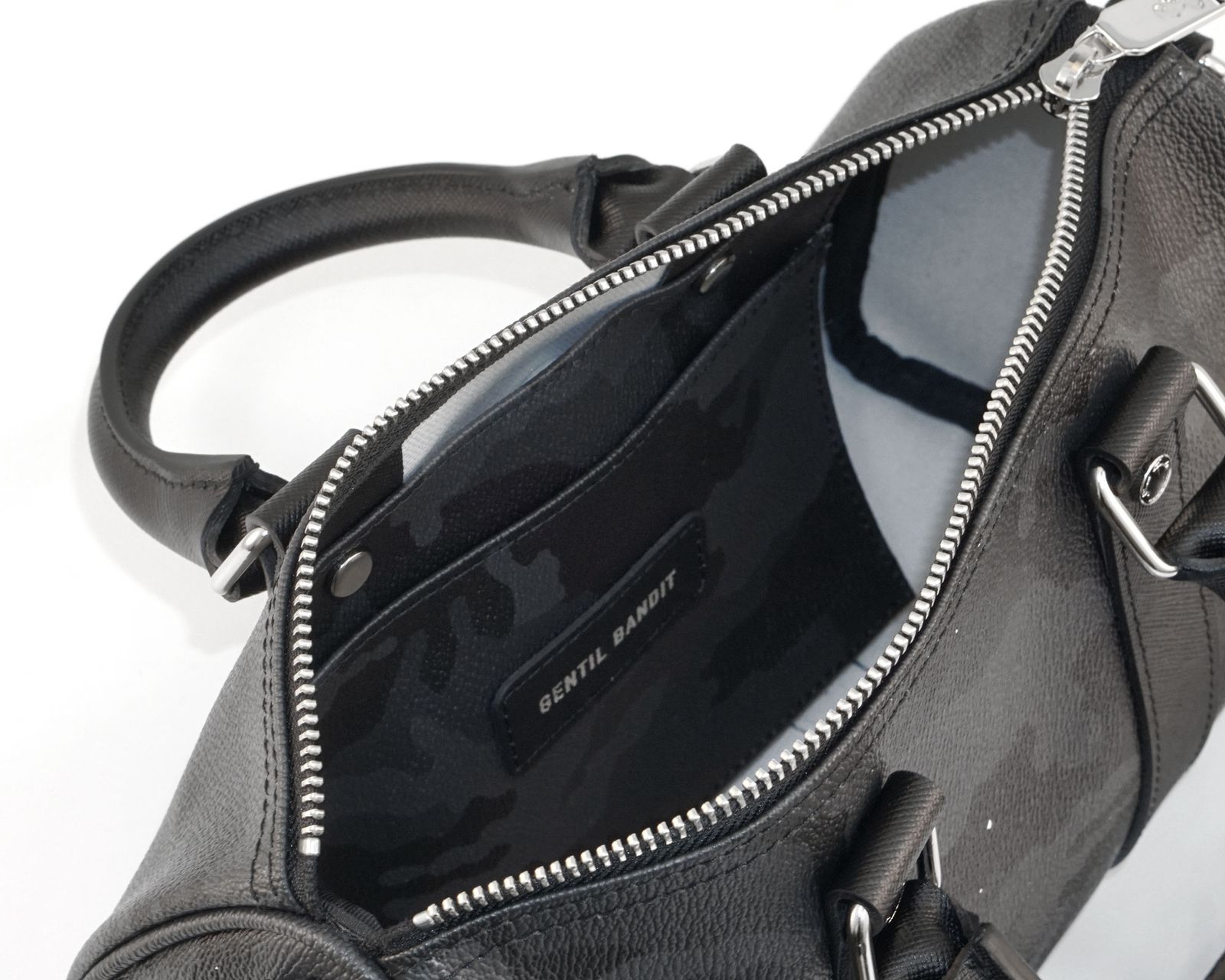 [4月下旬頃入荷予定] ミニボストンバッグ / ブラックカモ