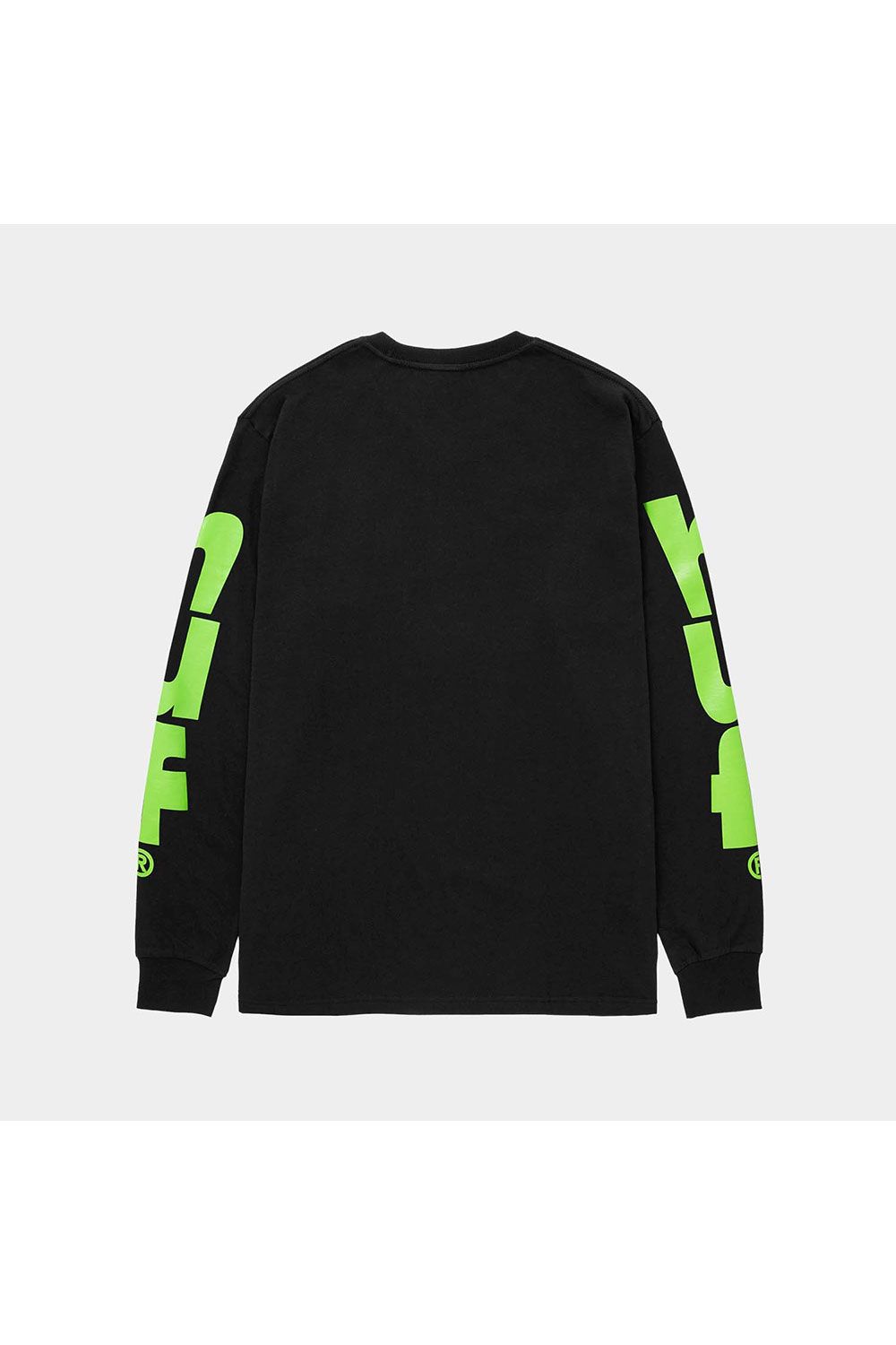 HUF - MEGABLAST STRETCH LS TEE / ブラック | Tempt
