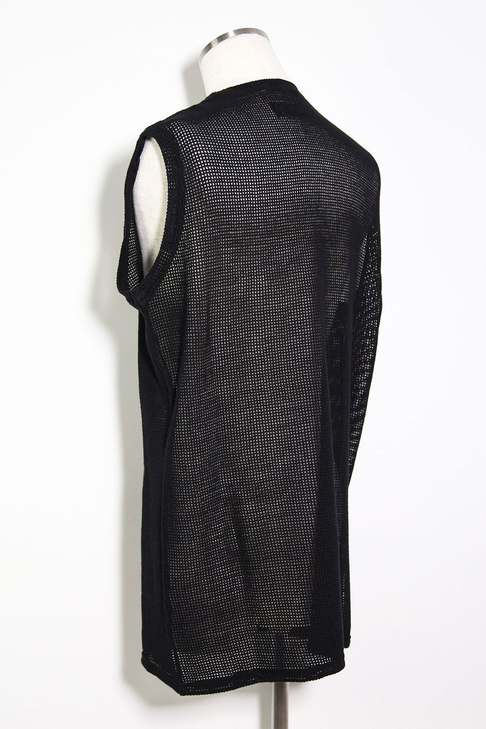 [ラスト1点 サイズ1] メッシュニットタンクトップ / Mesh Knit Tank Top / ブラック / ag-11100