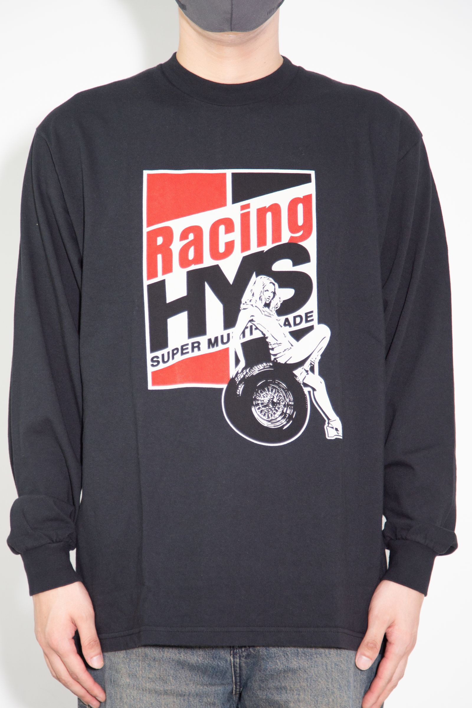 RACING HYS Tシャツ / ブラック