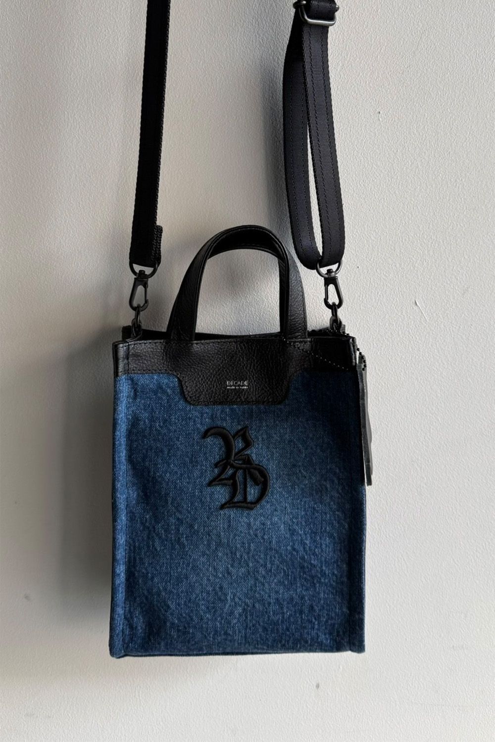 denim mini tote bag