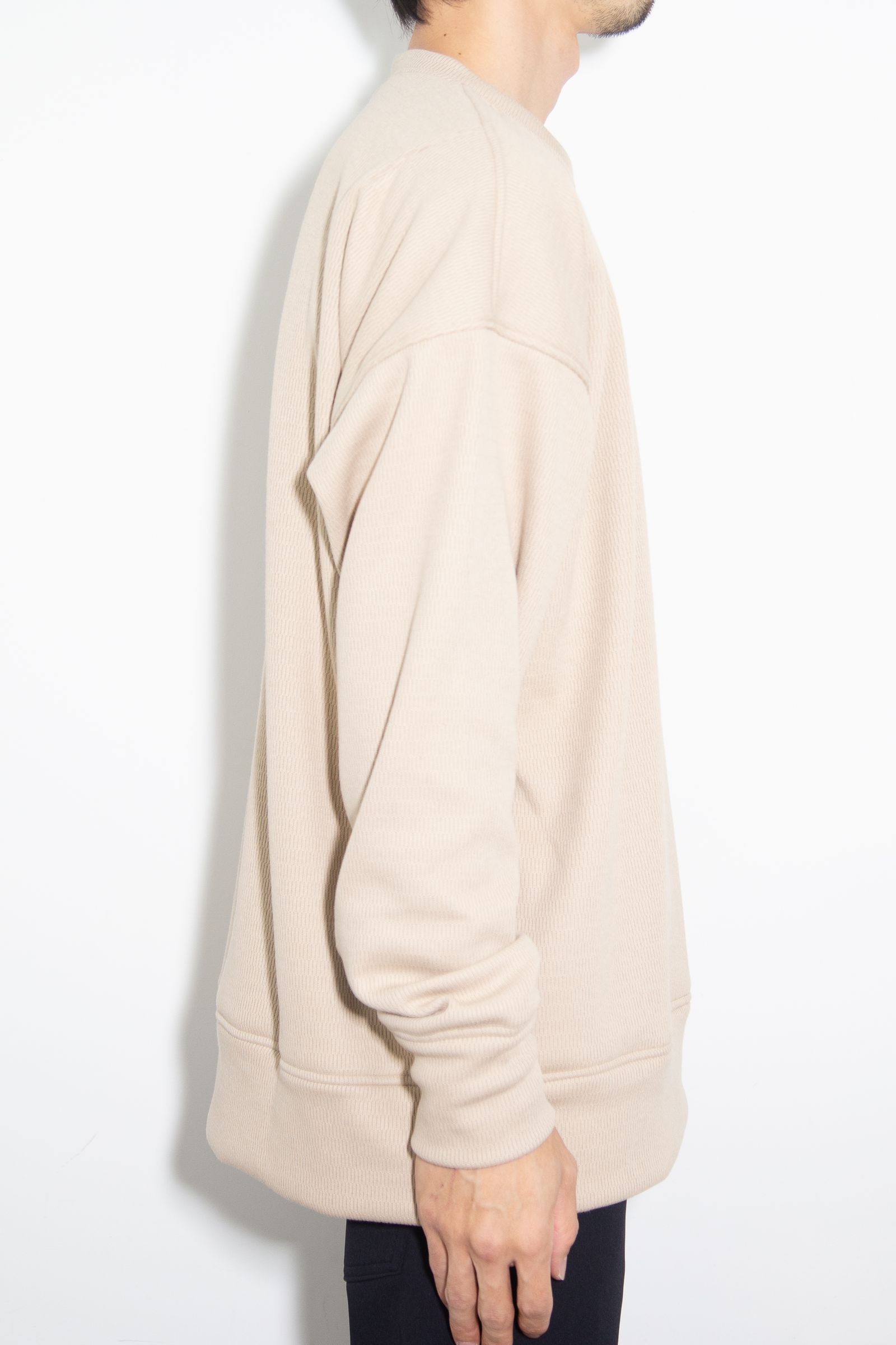 【人気継続商品】 thermal loose trainer / ベージュ