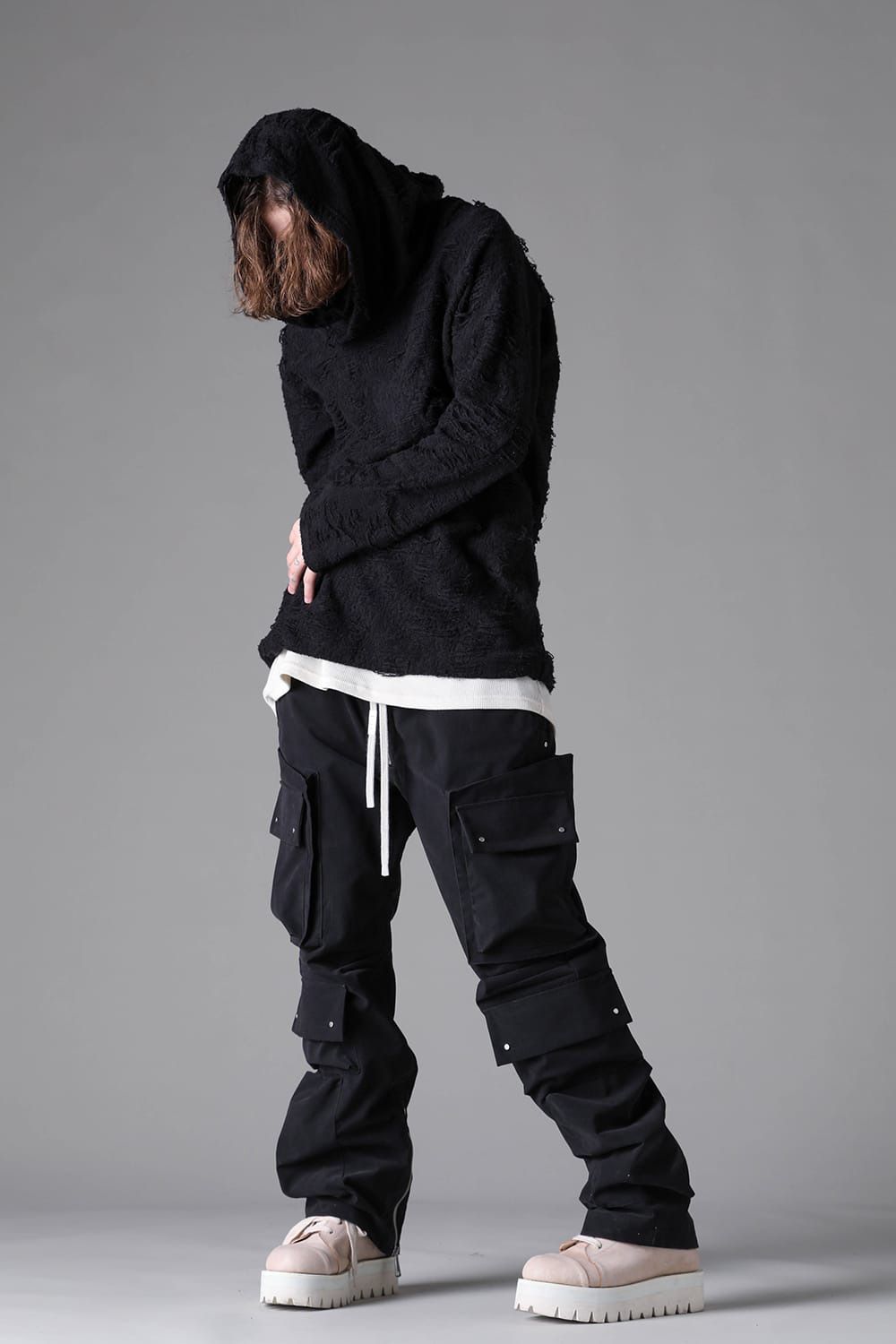 Twisted-Hood Pullover