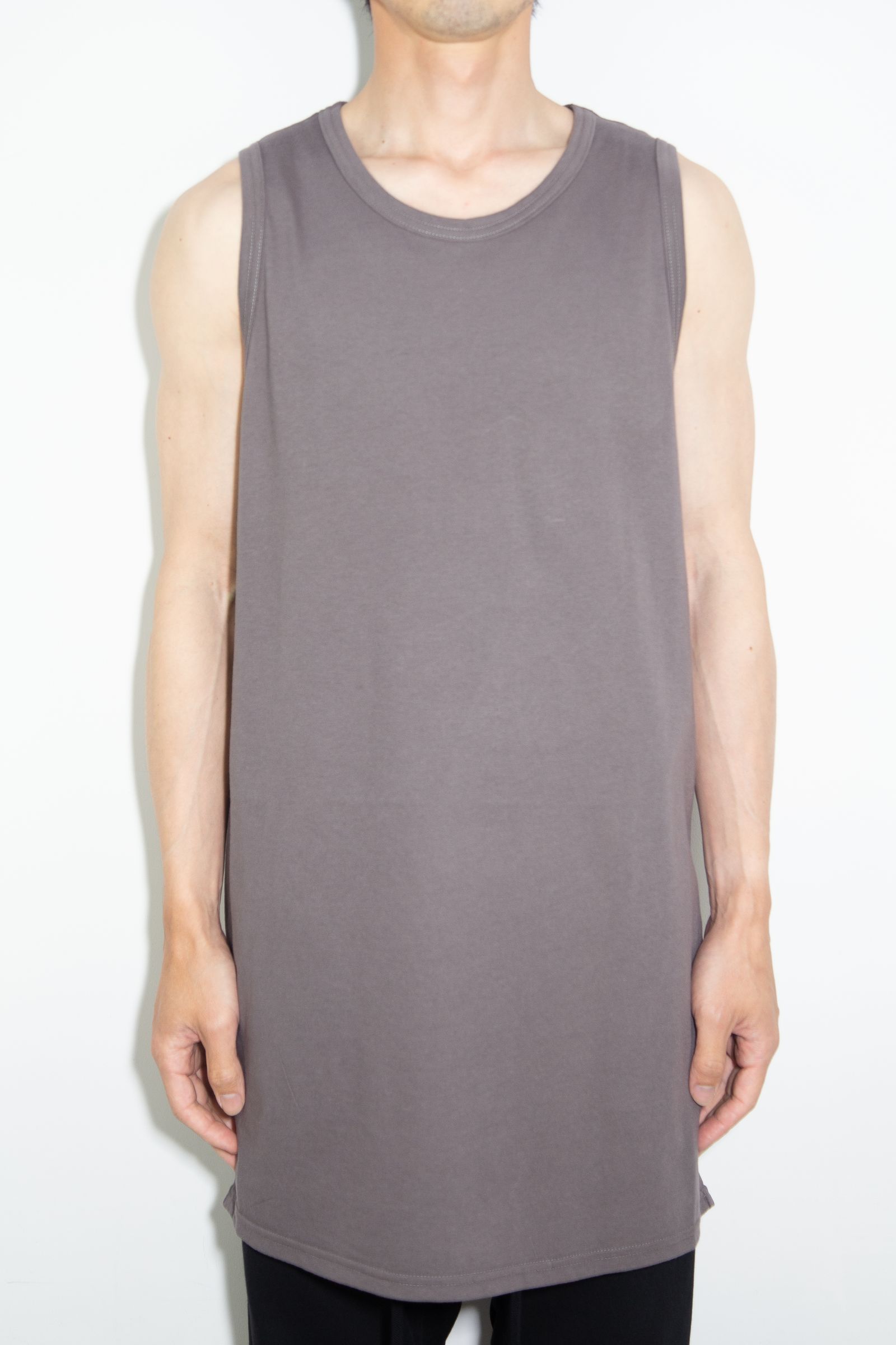ロングタンクトップ / Long Tank Top / グレー / ag-6083-1