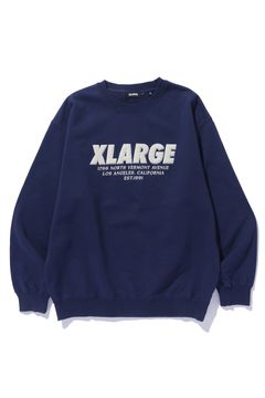 CHENILLE LOGO CREWNECK SWEATSHIRT / ネイビー