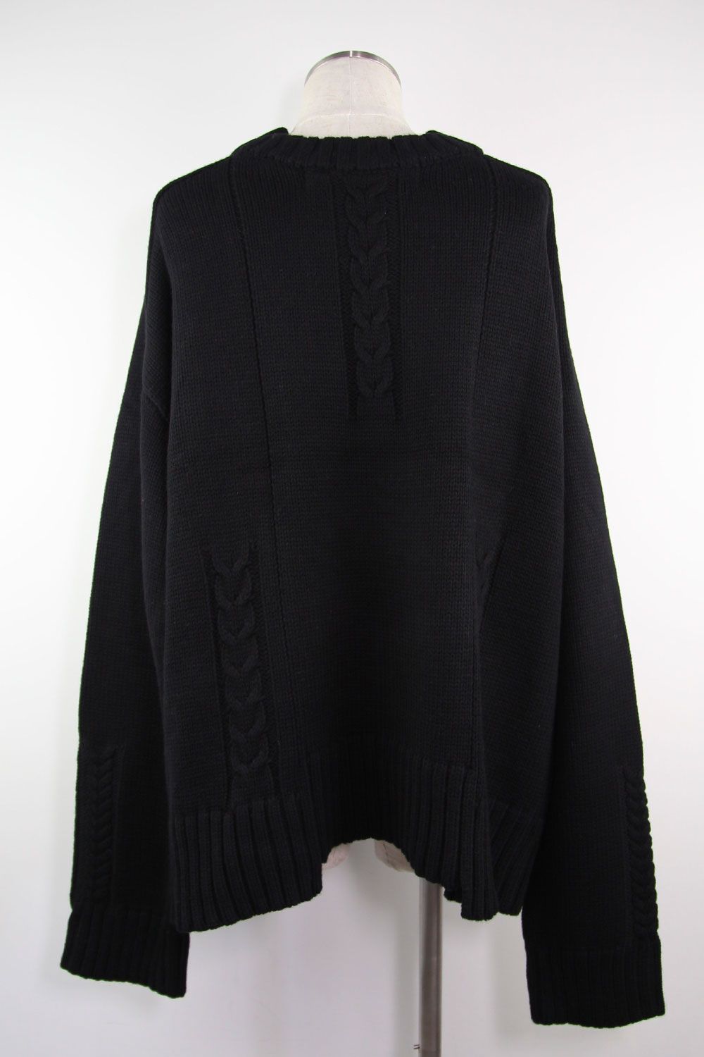 ローゲージニットプルオーバー / Low Gauge Knit Pullover / ブラック