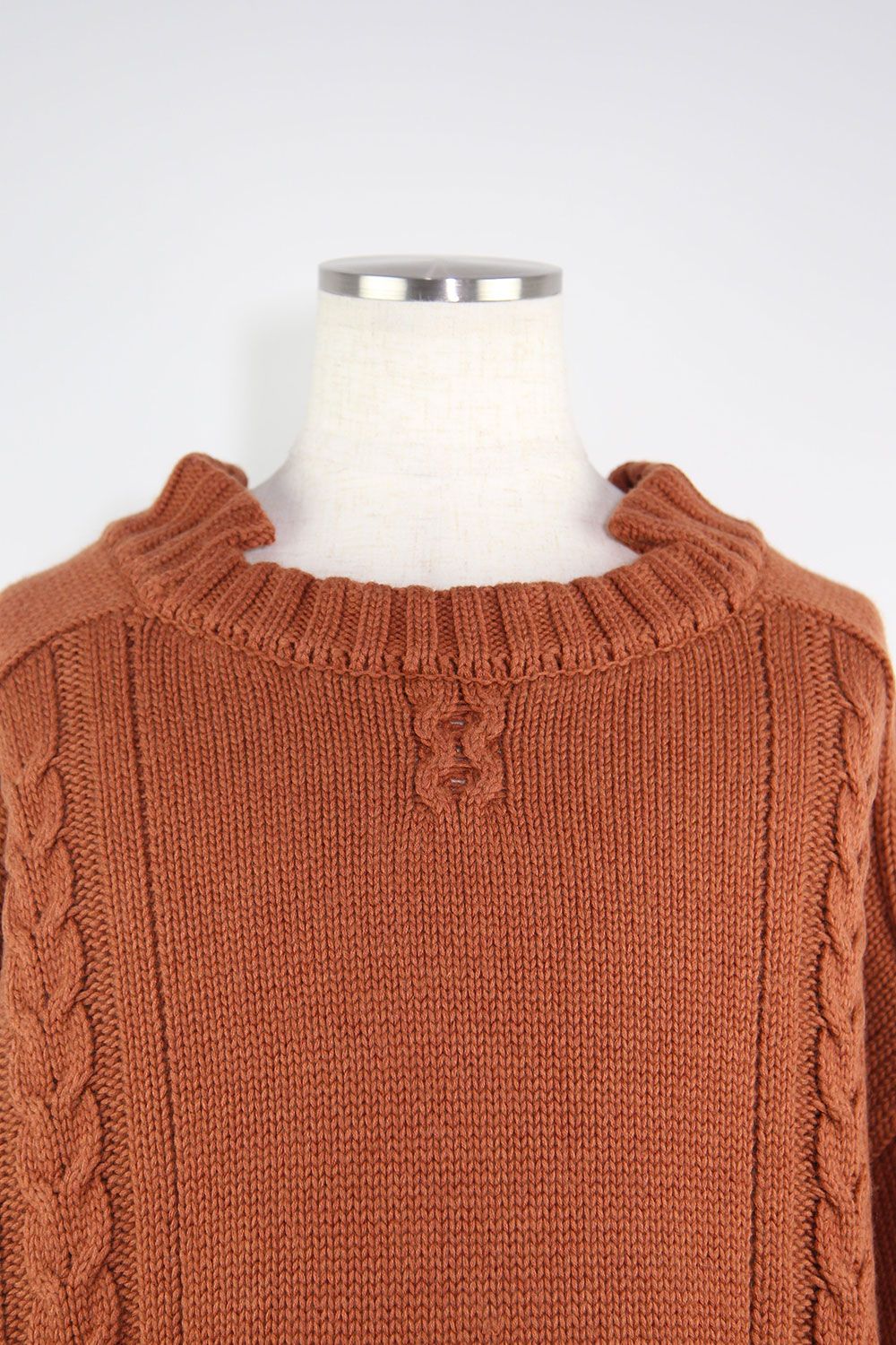 ローゲージニットプルオーバー / Low Gauge Knit Pullover / ブラウン